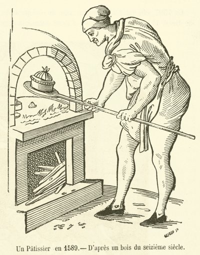 Een Patissier in 1589 door French School